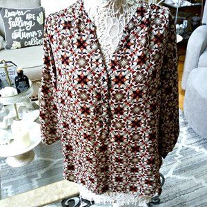 Sara Michelle - Large Patterned Blouse